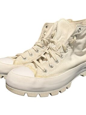Converse Chuck Taylor All Star Hi Lugged High Top White Shoes Women's 10.5